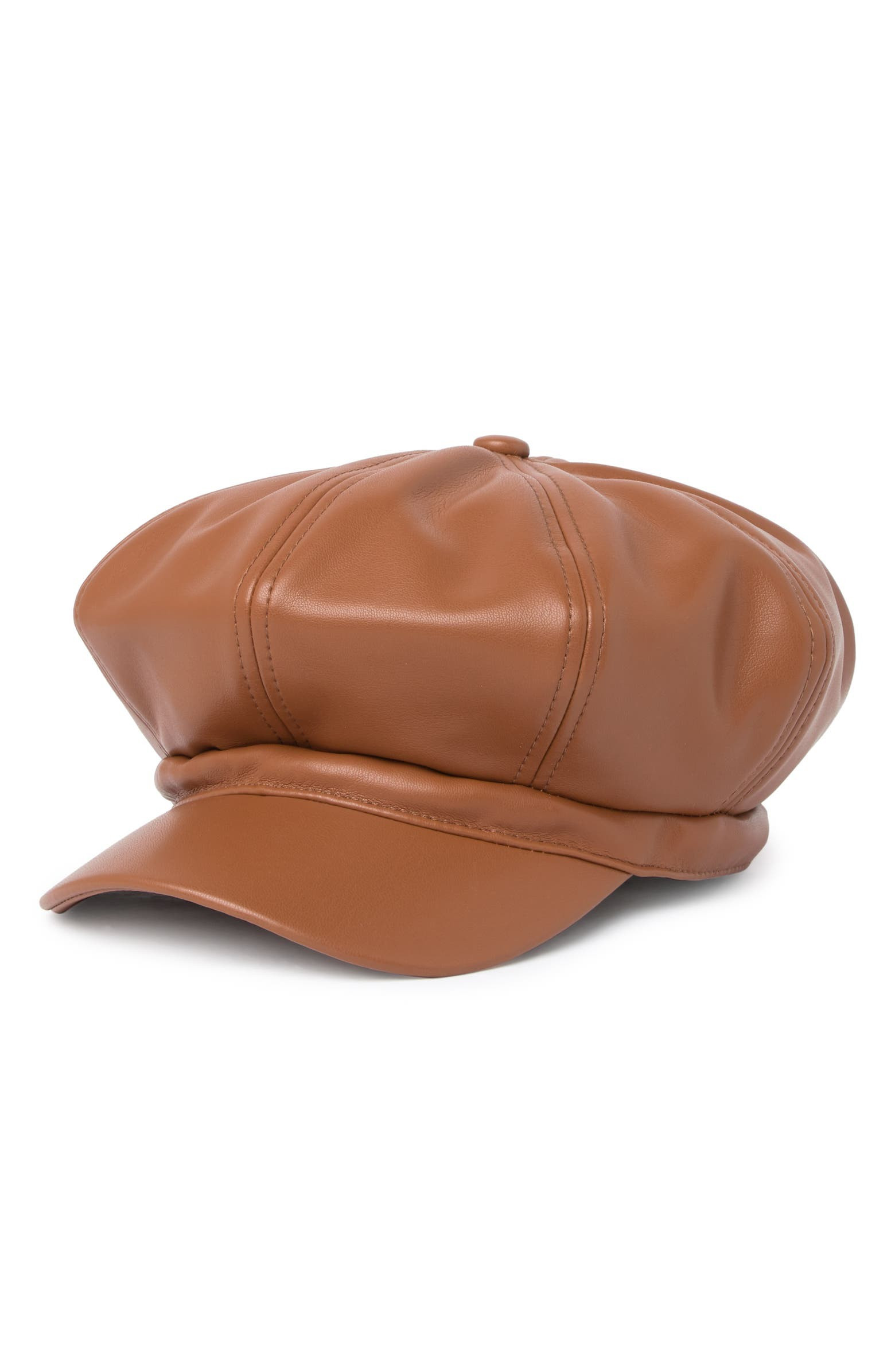 Faux Leather Newsboy Cap | Nordstromrack | Nordstrom Rack