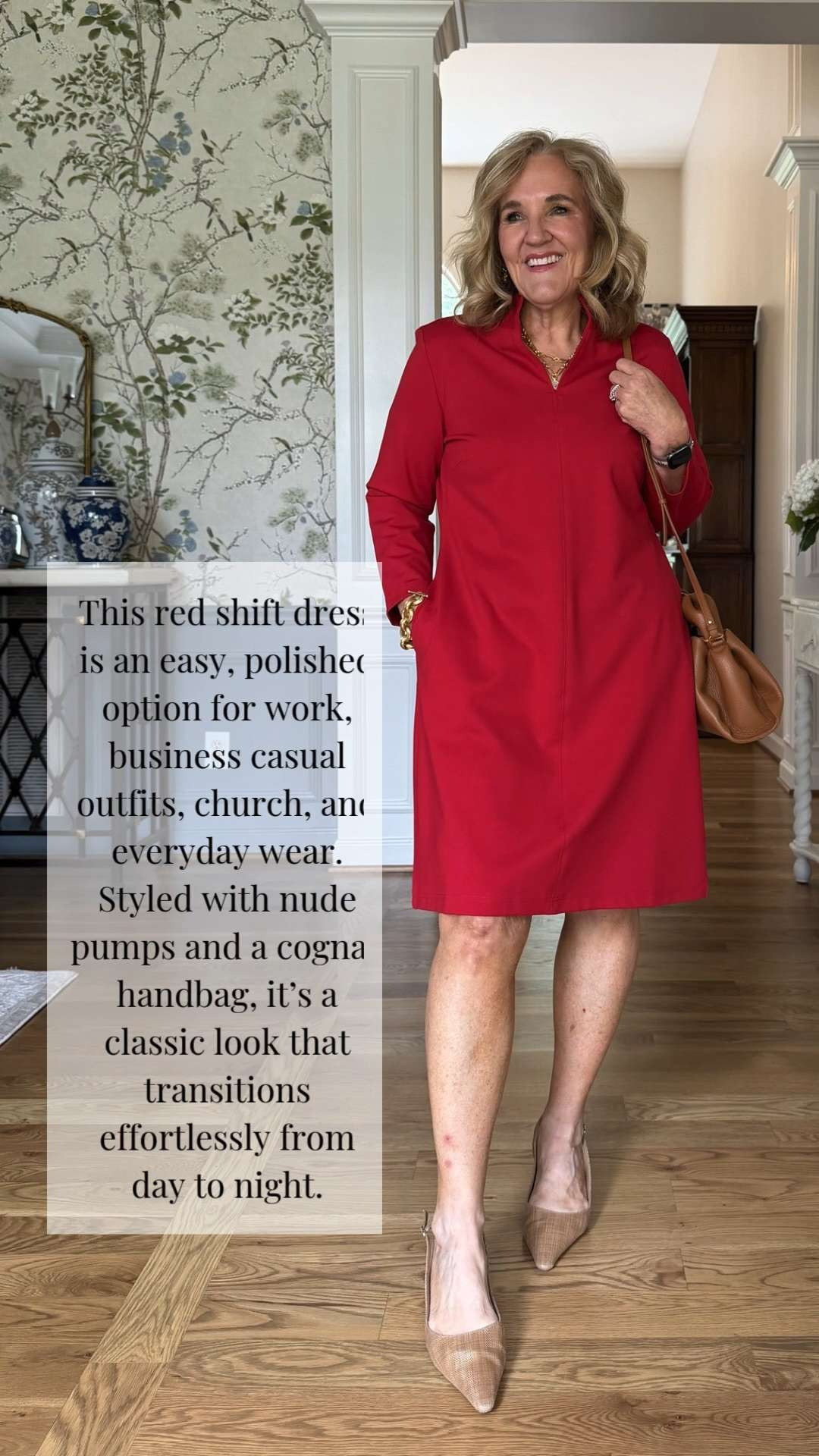 This red shift dress is a timeless wardrobe staple that looks polished with minimal effort. The relaxed silhouette and classic design make it perfect for work, lunch meetings, church, travel, and everyday wear.

💡 LTK MADE EASY

❤️ Heart = Support my posts
🔖 Save = Get sale & restock alerts
📋 Lists = Keep favorites organized
📲 Share = Send to yourself for later
💬 Comment = Ask me anything 

 #LTKootd #LTKSeasonal #LTKOver40