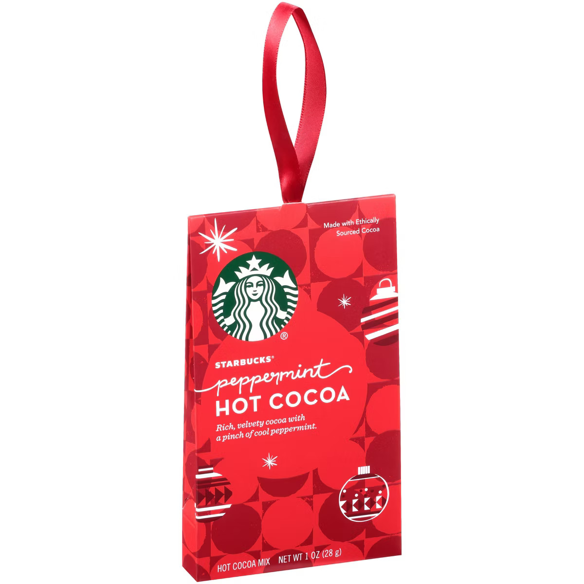 Starbucks Peppermint Hot Cocoa Mix Ornament - 1oz | Target