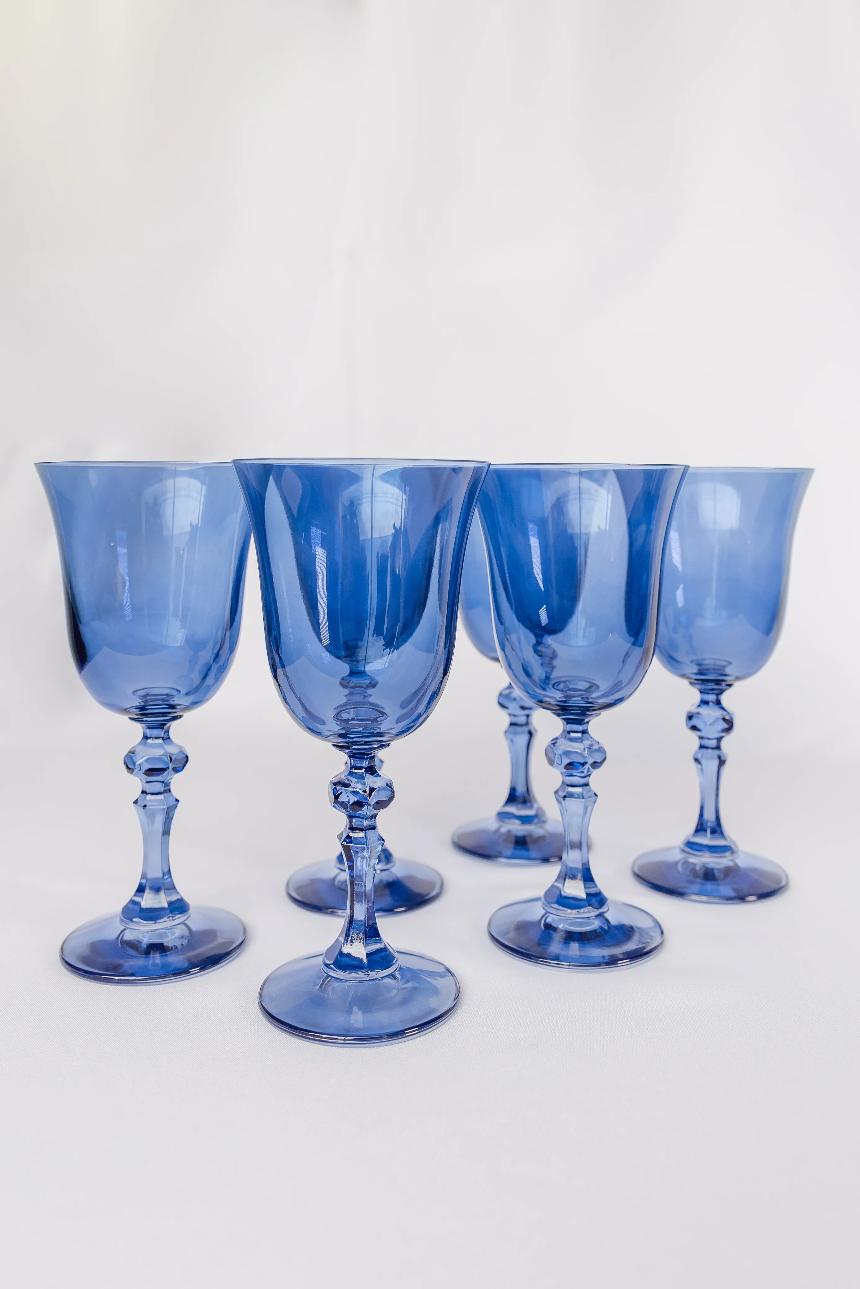 Estelle Colored Regal Goblet - Set of 6 {Cobalt Blue} | Estelle Colored Glass