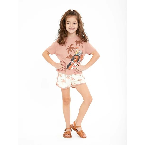 MoanaMoana Toddler Girls T-Shirt and Shorts Set, 2-Piece, Sizes 12M-5TUSD$13.98$1.17/ea(4.5)4.5 s... | Walmart (US)