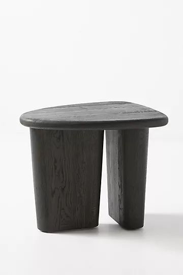 Kalle Sculptural Oak Side Table | Anthropologie (US)
