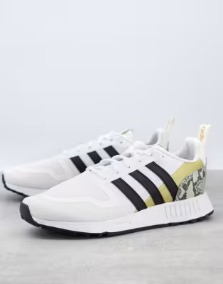 adidas Originals Multix sneakers in white with snakeskin heel tab | ASOS (Global)