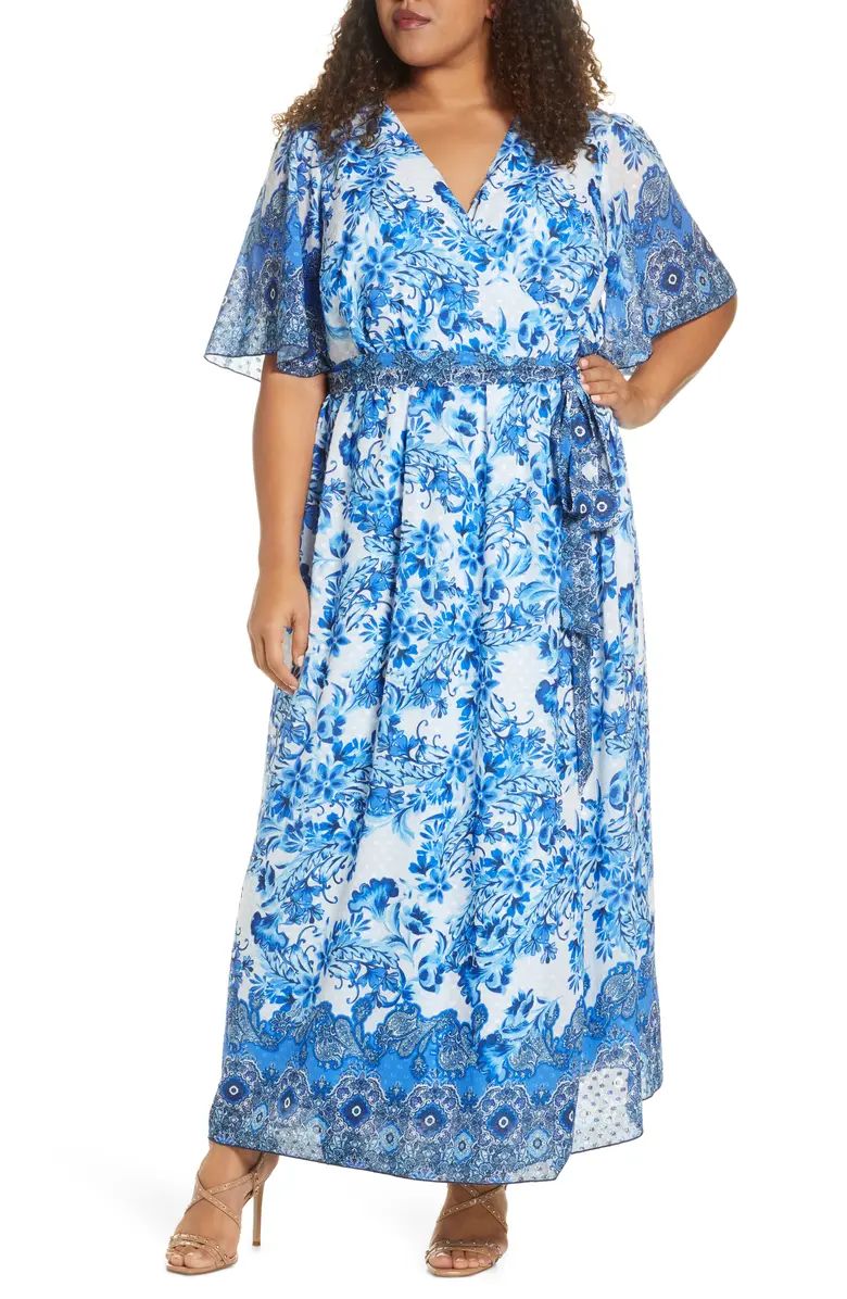 Floral Print Wrap Maxi Dress | Nordstrom
