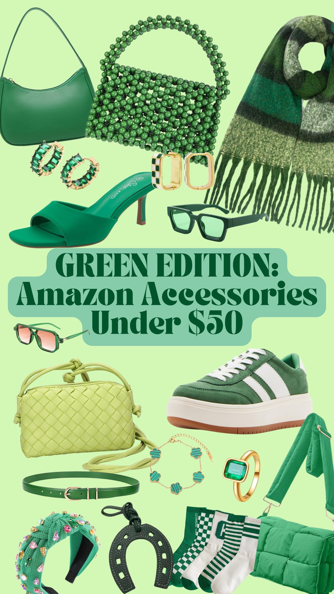 Green Amazon Accessories under $50! Spruce up any outfit  for St Patrick’s Day!

#LTKSeasonal #LTKParties #LTKFindsUnder50