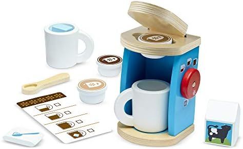 Melissa & Doug Brew & Serve Wooden Coffee Maker Set, Play Kitchen Accessories, Encourages Imagina... | Amazon (CA)