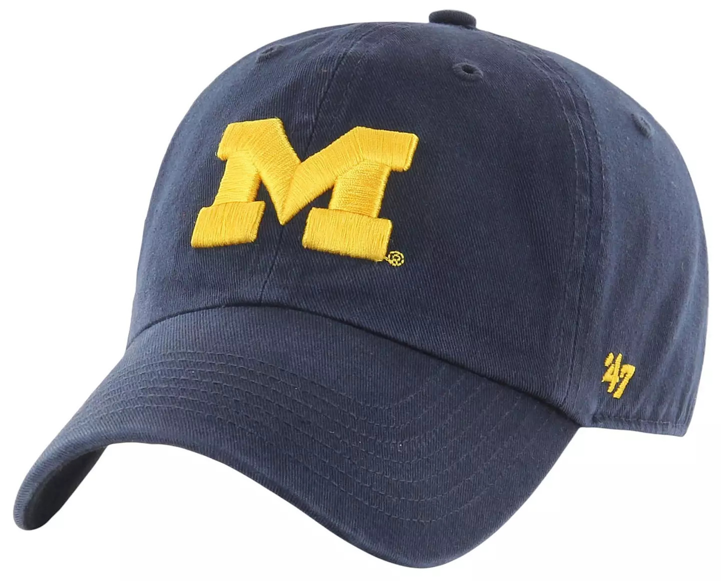 '47 Men's Michigan Wolverines Blue Clean Up Adjustable Hat | DICK'S Sporting Goods