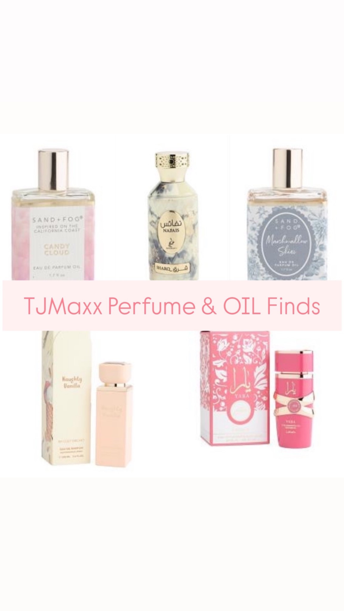 Tjmaxx perfume and body oil finds .

I'm so glad your here please follow for more 💕

#LTKSpringSale #LTKgrwm #LTKootd