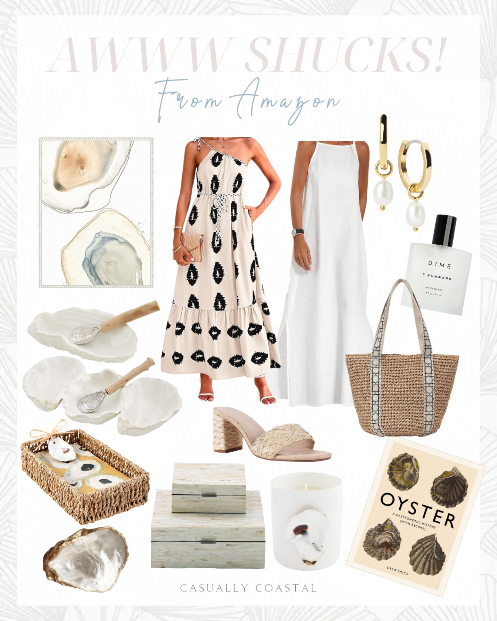 Mud Pie Oyster Powder Room Napkin … curated on LTK