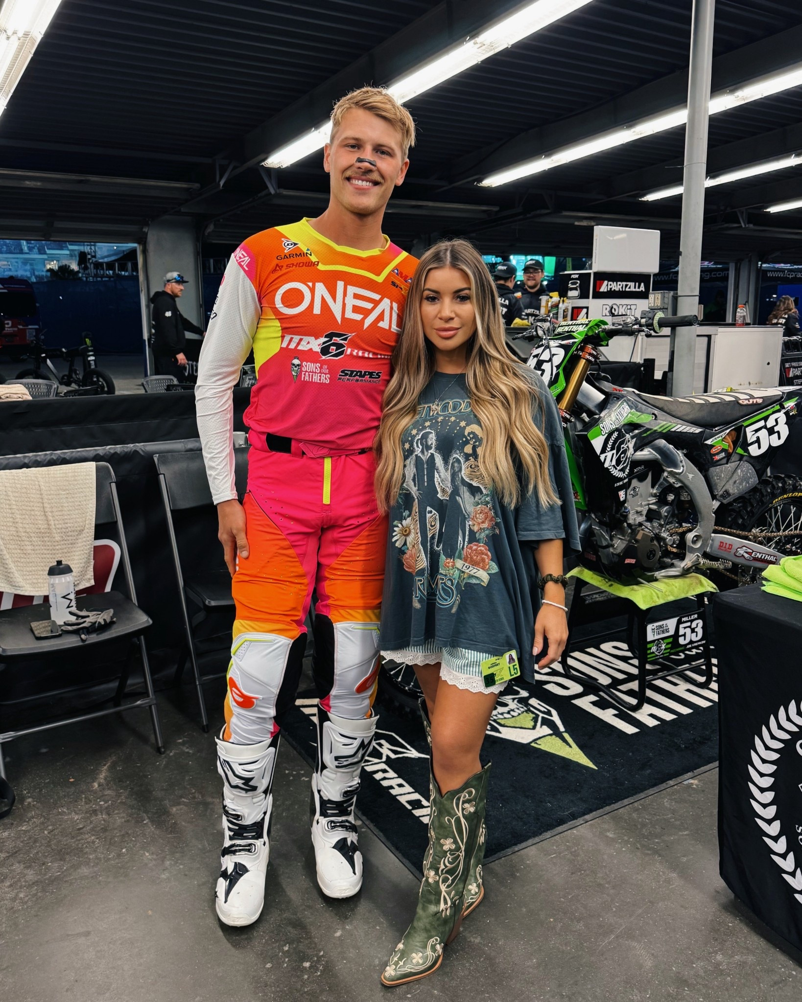 Daytona ‘26 SX outfit 
Green floral cowgirl boots 💚

#LTKootd #LTKPetite #LTKTravel