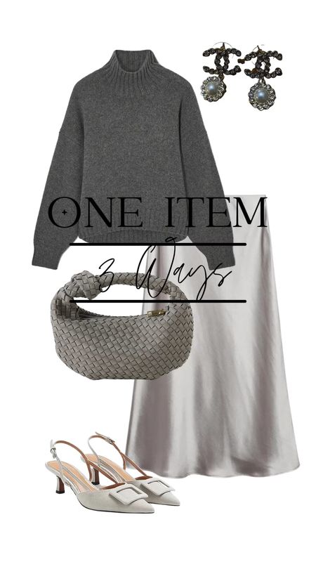 A satin skirt 3 ways 

#LTKstyletip