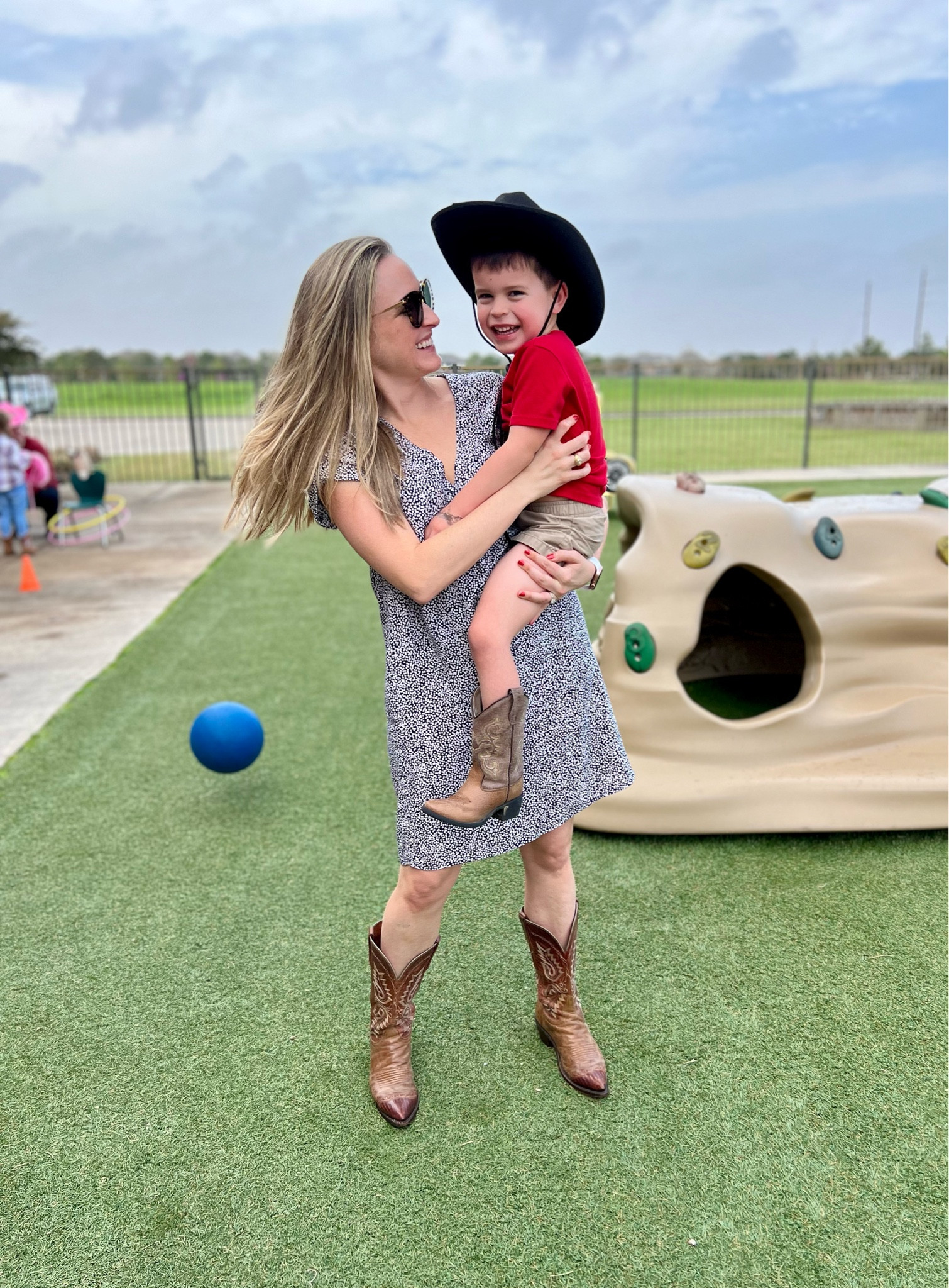 Rodeo day at preschool today!

My dress is only $13 at Gap Factory right now with code GFBONUS! My boots are old (like 15 years old 🤯) from Lucchese. Tagging as much of our outfits as I can!  

#LTKkids #LTKfamily #LTKSeasonal