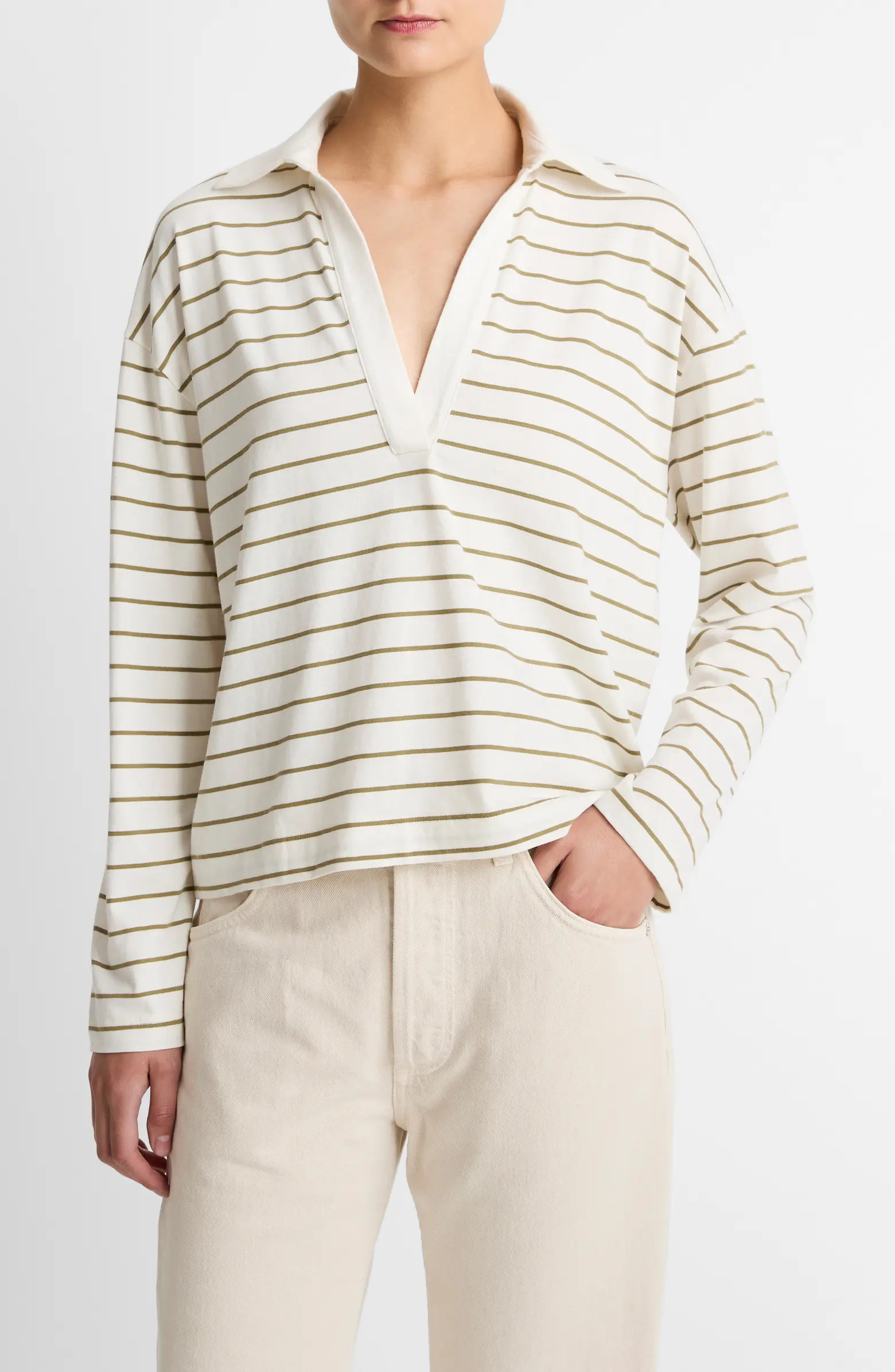 Stripe Johnny Collar Polo | Nordstrom