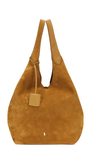 Polo Ralph Lauren Suede Large Tote in Tan. | Revolve Clothing (Global)