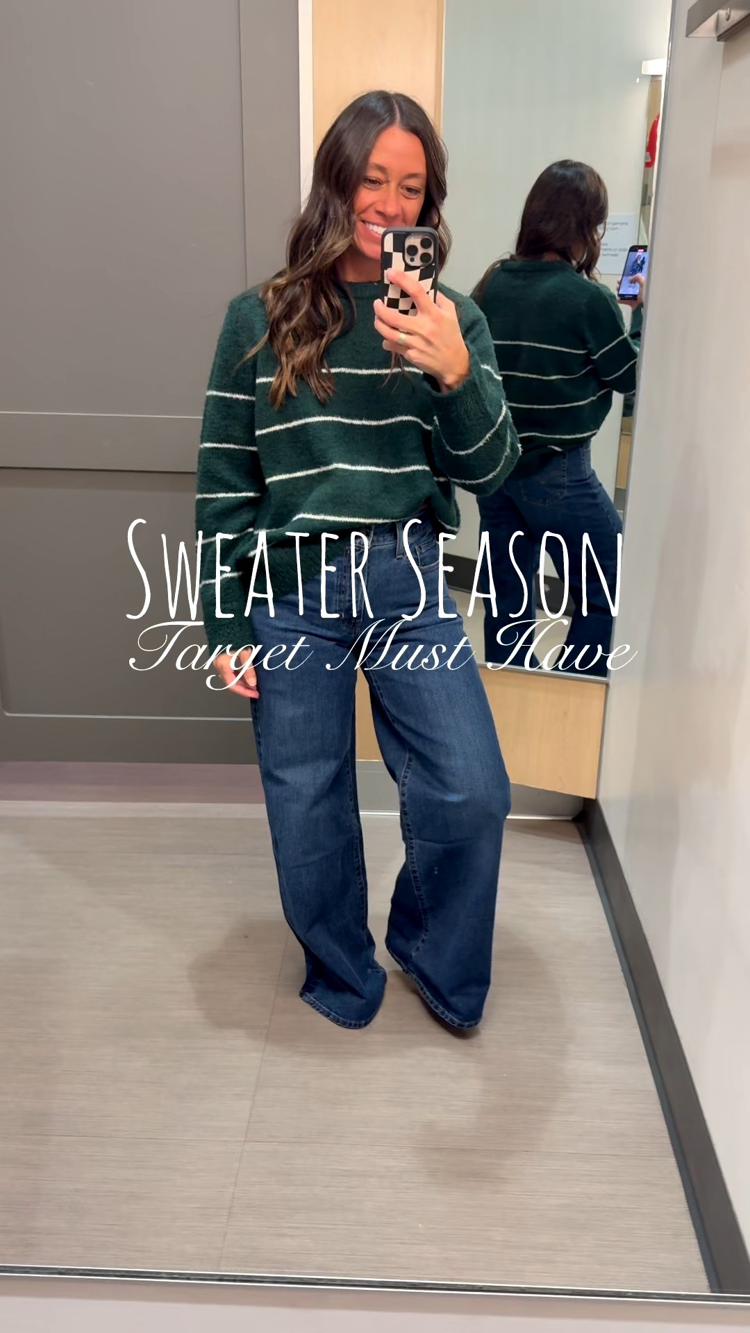 Wanting a cute, comfortable holiday sweater outfit for work, holiday parties🎄, or just a cute outfit for the day! Target has some great choices! 

This striped detailed sweater would be a great party top for the holiday gatherings.🎄Dress it up with a slip dress with lace underneath! 

🚨SIZING ➡️I’m wearing a medium (normally a size small) fits great. Jeans a size 27. 

I’m tagging some more of my favorite Target🎯 finds that I love! 

Weight 130lbs, carry weight in midsection and booty 😅 I am also small chested with broad shoulders. Height 5’5”. 

#LTKHoliday #LTKootd #LTKFindsUnder100
