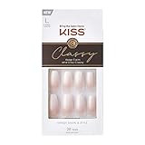KISS Classy French Nail Manicure Kit with Gel Finish, Medium, Coffin Shaped, “Cozy Meets Cute”, Nail | Amazon (US)