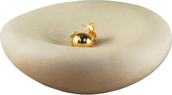 6.3 Inch Cloud Bowl, Decorative Concrete Bowl for Home Decor, Key Tray for Entryway Table, Concre... | Amazon (US)