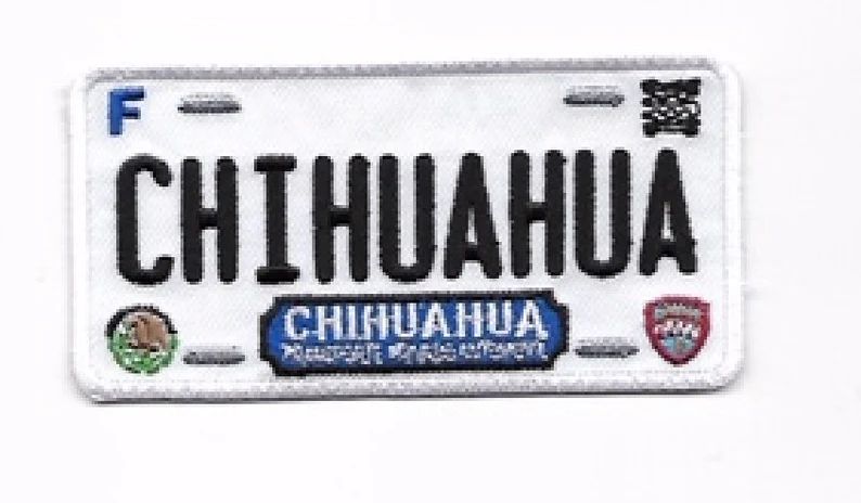 Chihuahua Mexico License Plate Patch | Etsy | Etsy (US)