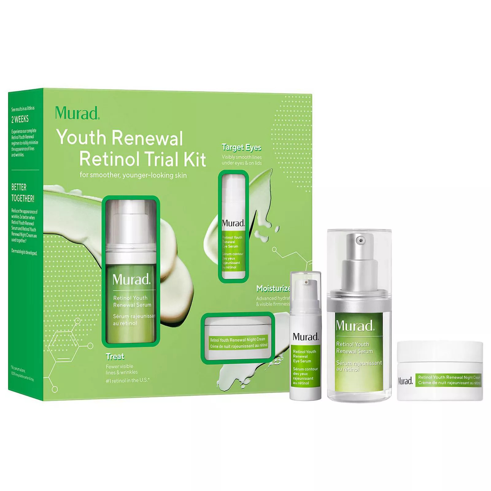 Murad Youth Renewal Retinol Trial Kit for Smoother, Younger-Looking Skin, None | Kohl's