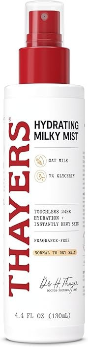 THAYERS Milky Mist with Oat Milk & 7% Glycerin, Facial Spray for Skin Barrier Repair & 24 Hour Hy... | Amazon (US)