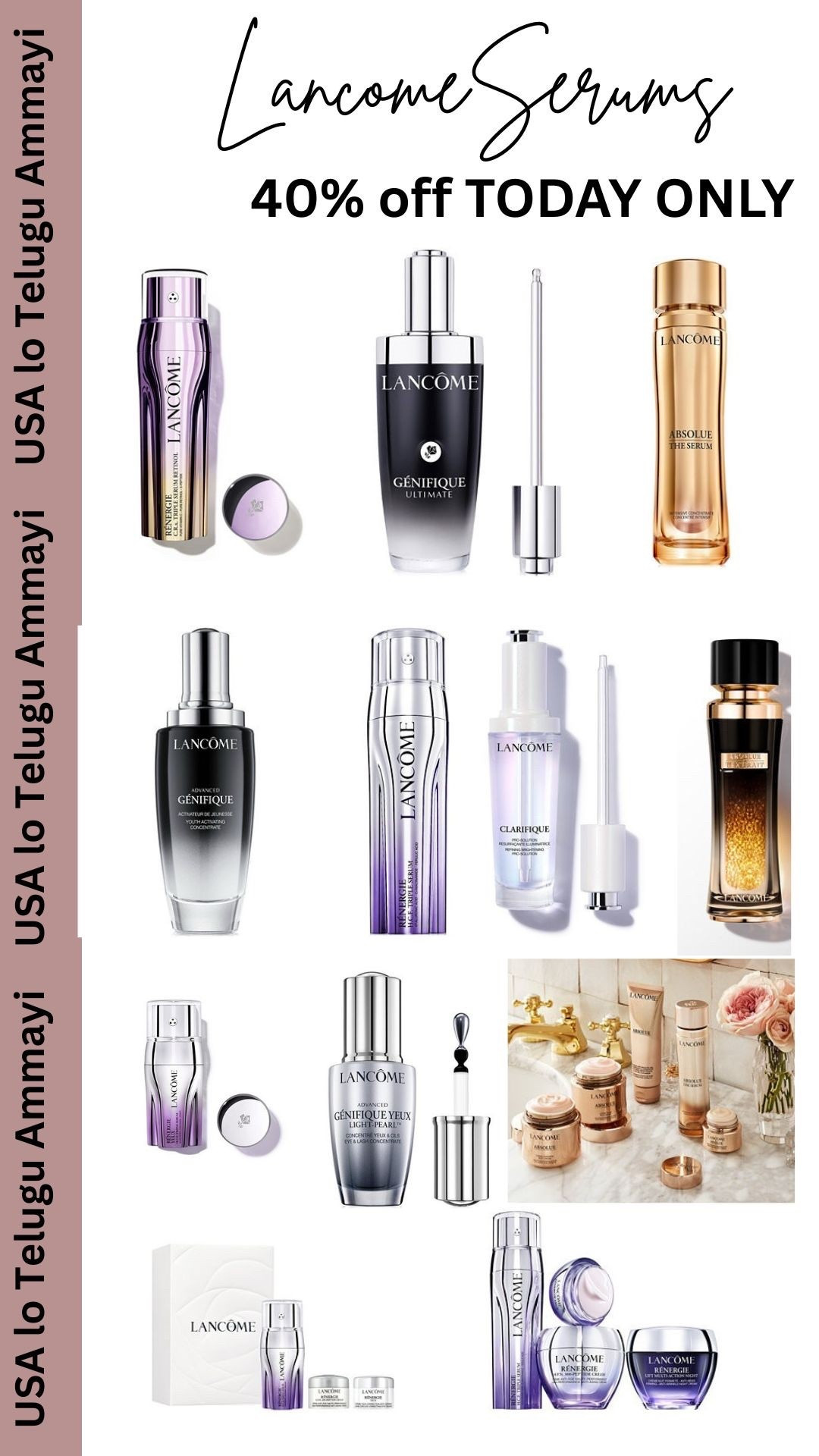 40% off on Lancome Serum(Today Only) 

#LTKSaleAlert #LTKBeauty #LTKCyberWeek