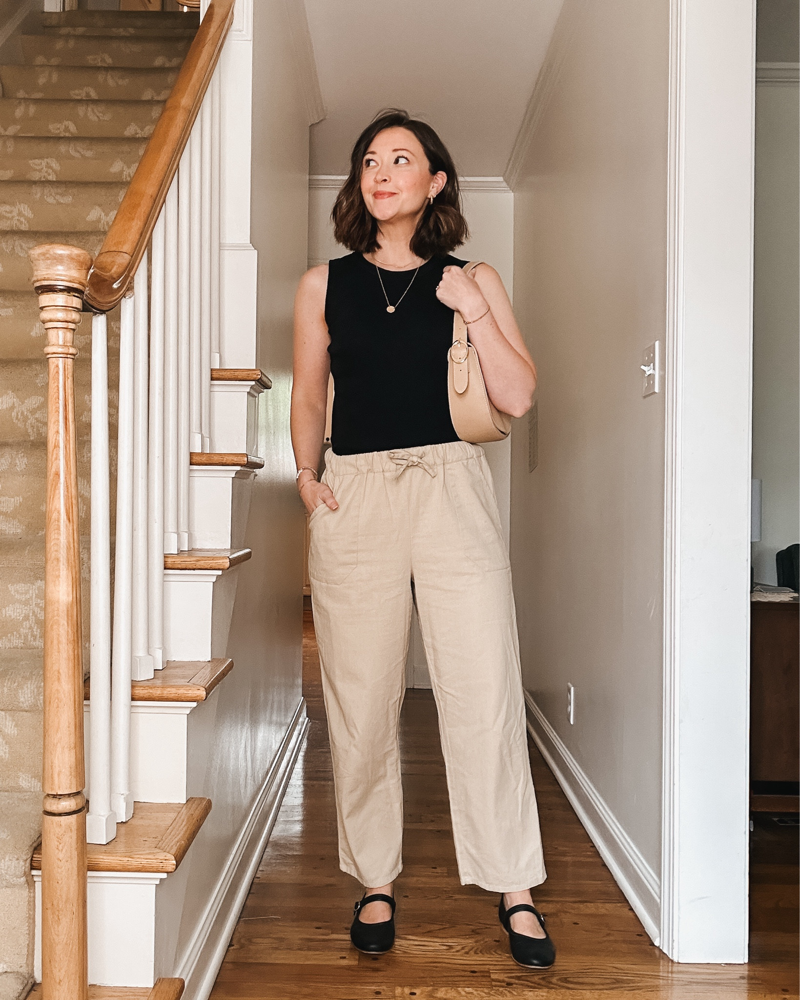 So classic. Summer outfit of the day. I sized up in the pants so they wouldn’t be fitted on the bum. Stay tts if you are between sizes or go down. 

#LTKStyleTip