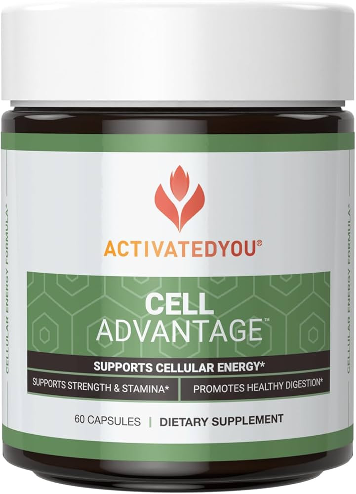 ACTIVATEDYOU Cell Advantage- Supplement to Support Cellular Energy & Mitochondria- Helps Provide Total Body Strength, Stamina and Healthy Digestion Plus Focus & Concentration (60 Capsules) | Amazon (US)