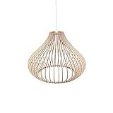 Wood Pendant Light Fixture Lamp Shade Modern Scandinavian Style Lighting Ceiling Mount for Dining Ro | Amazon (US)
