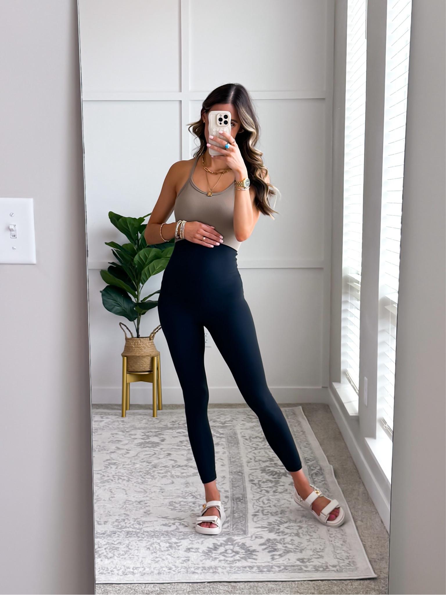 These maternity leggings are butter soft and SO COMFY. They offer support without the uncomfortable compression. Highly recommend! Also come in non maternity too! #bumpfriendly #maternity 

#LTKBump #LTKActive #LTKFitness