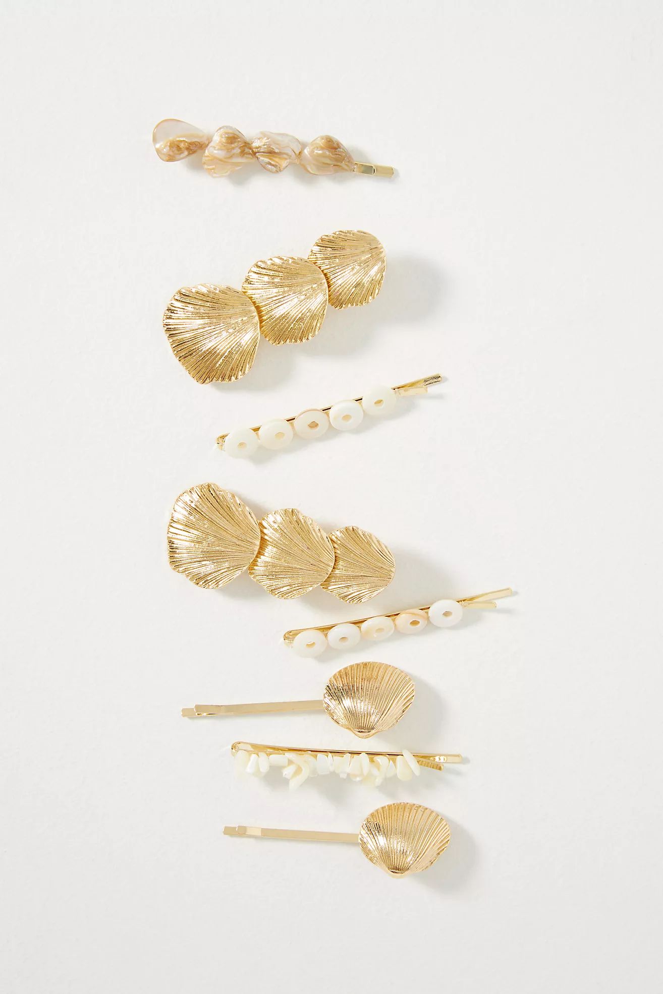Assorted Shell Barrettes, Set of 6 | Anthropologie (US)