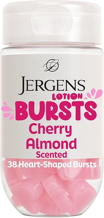 Jergens Cherry Almond Lotion Bursts, Squishy Heart-Shaped Moisturizer Bursts, Lotion Gifts for Te... | Amazon (US)