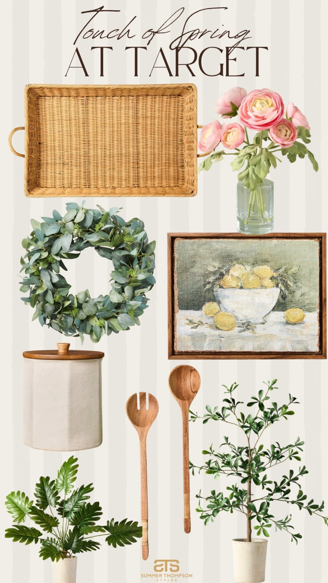 Adding greenery to your home is the best way to welcome spring into your home! 

Faux plant faux flowers canisters wooden utensils wicker tray wall art painting trending best sellers viral affordable home 

#LTKSeasonal #LTKHome
