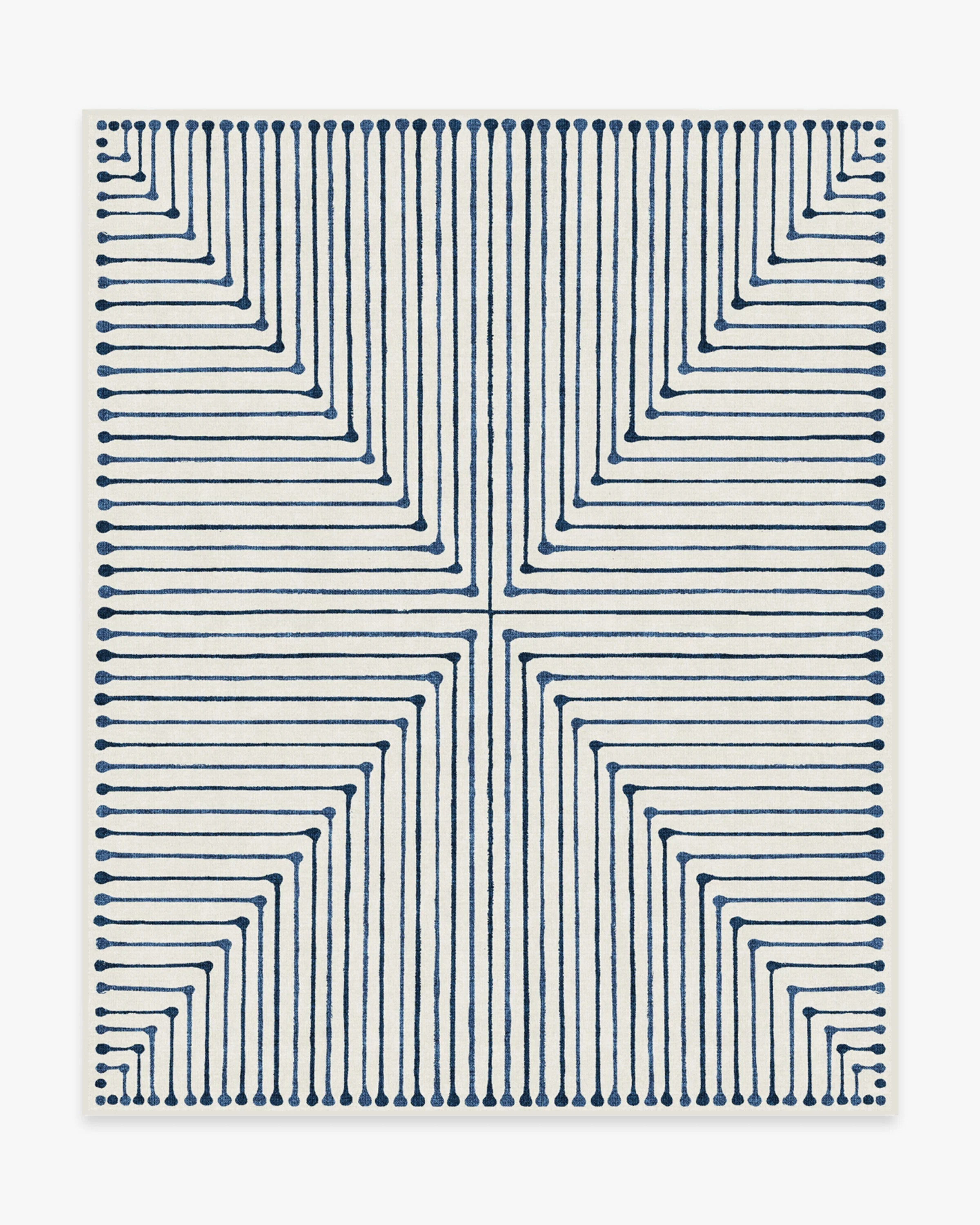 Inkdrop Slate Blue Rug | Ruggable