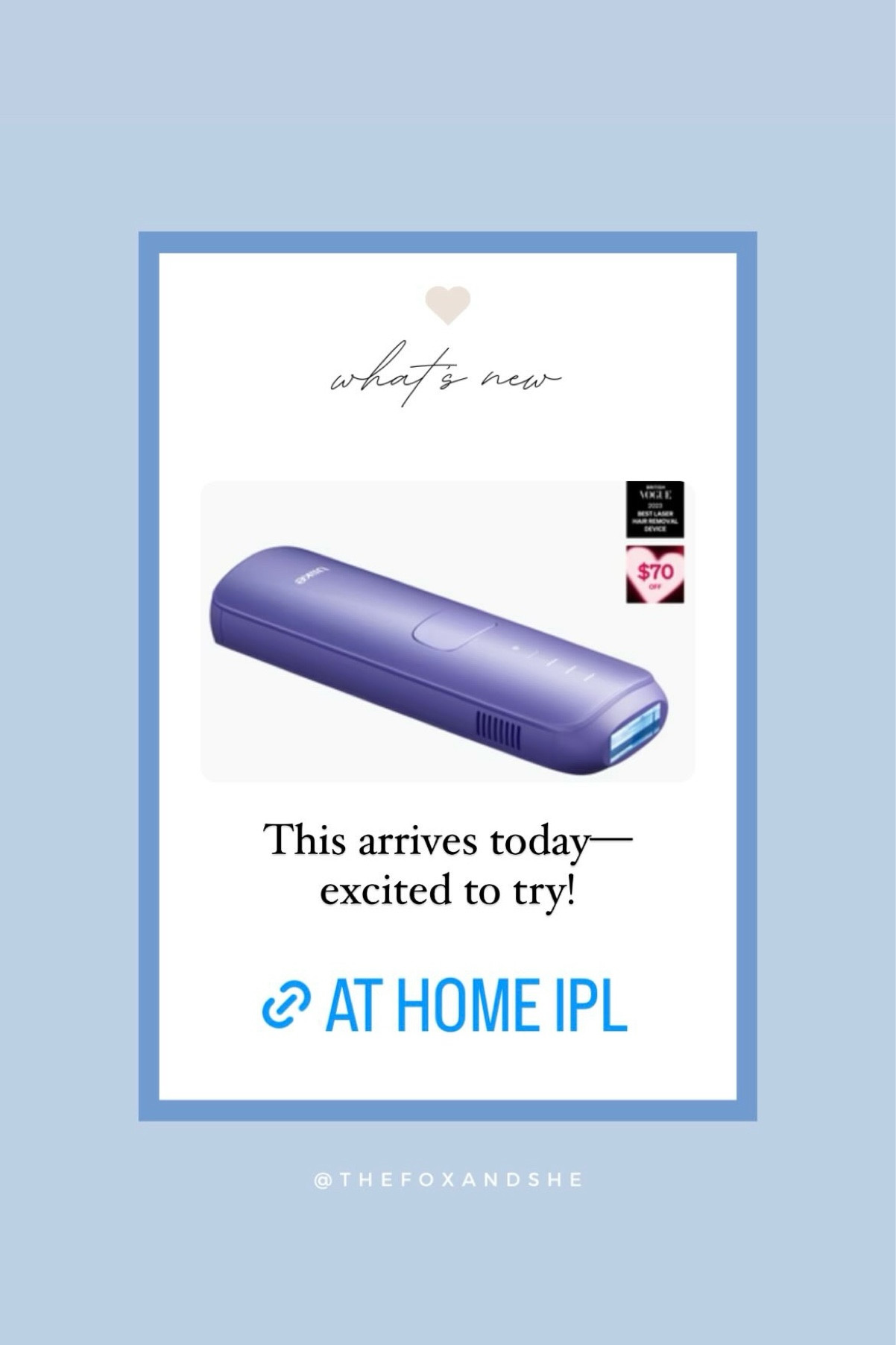 IPL at home for easy hair removal 

#LTKbeauty #LTKswim