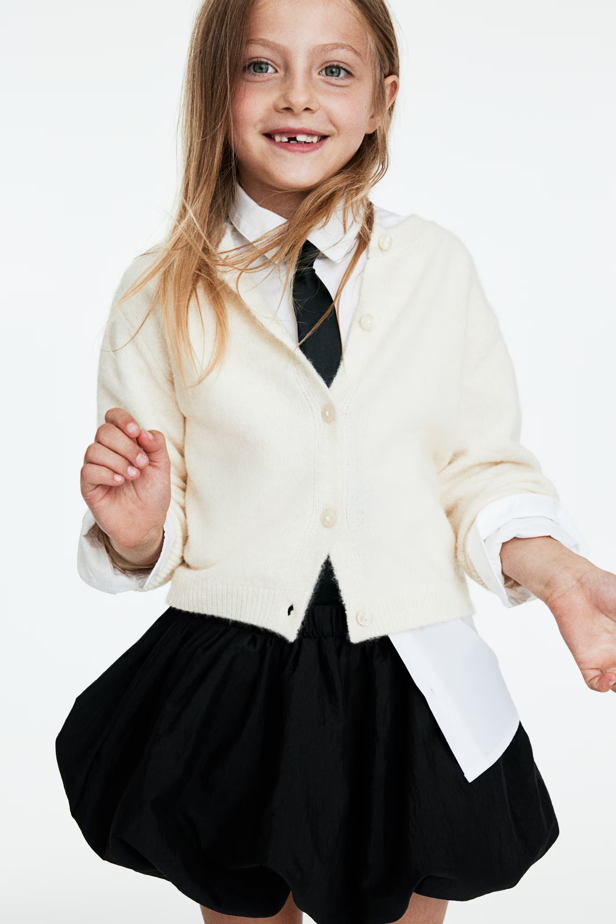 Bow-Detail Balloon Skirt - Black - Kids | H&M US | H&M (US + CA)