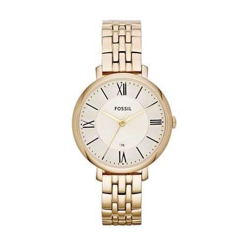 Fossil Jacqueline Gold-Tone Stainless Steel Watch   - ES3434 | Fossil (US)