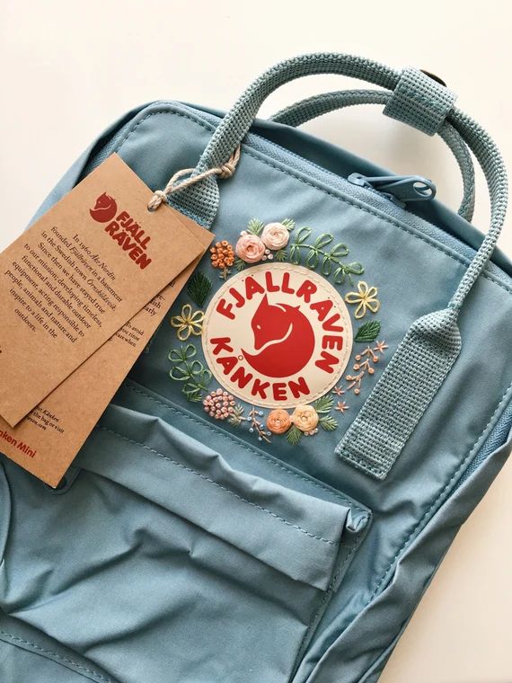 Fjallraven Kanken Embroidery Backpack Kanken Embroidery - Etsy | Etsy (US)