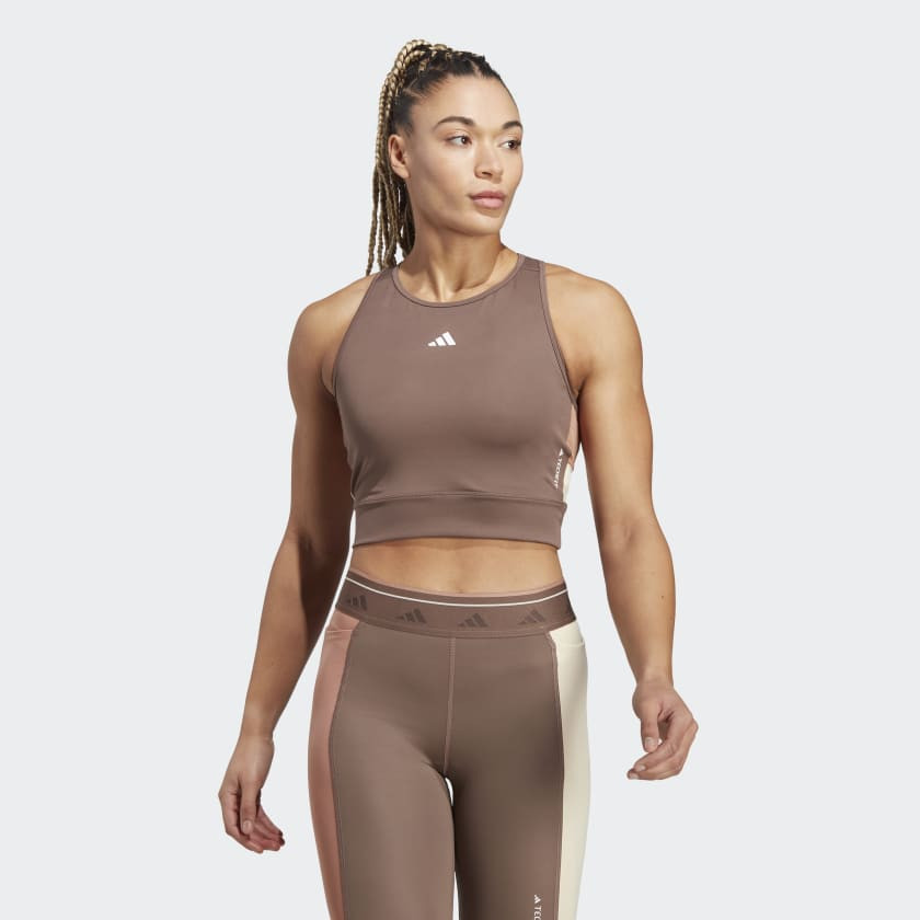 Techfit Colorblock Crop Tank Top | adidas (US)