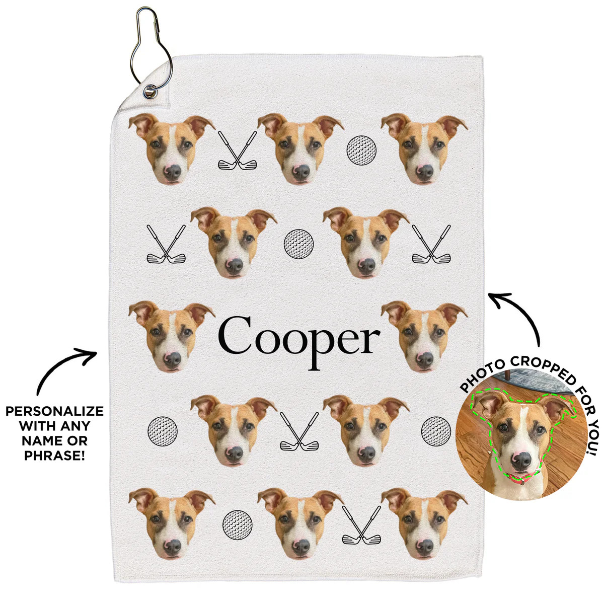 Personalized Pet Golf Towel | Type League Press