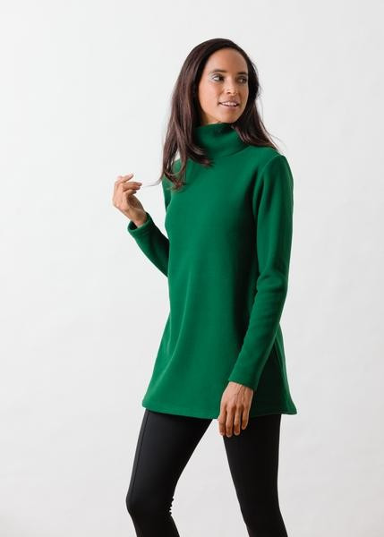 Cobble Hill Turtleneck (Emerald Green) | Dudley Stephens