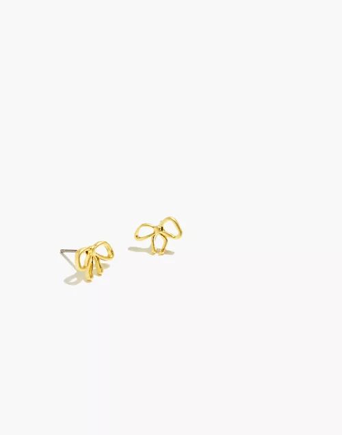 Tiny Bow Stud Earrings | Madewell