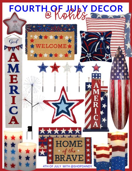 It’s time to get your patriotic vibe on! Products are on the shelves and pre holiday sales are already happening! Snag these now before they are gone! 

#fourthofjuly #patriotic #homedecor #redwhiteblue

#LTKhome #LTKsalealert #LTKSeasonal