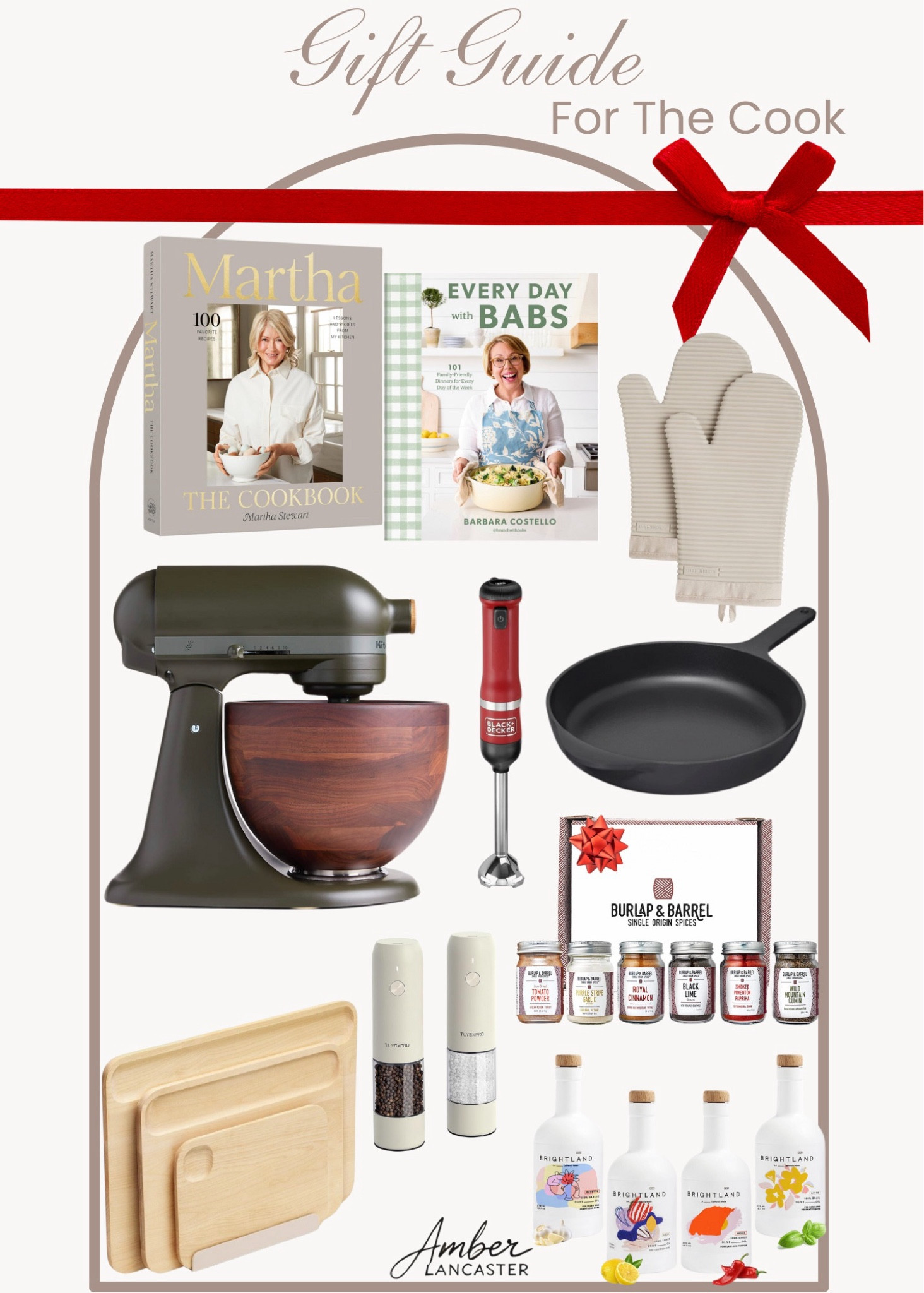 Gift ideas for the cook! 👩‍🍳 | 
gift idea, christmas gift, gift guide, gifts for her, gifts for him, gifts for the cook, cook gifts, cooking gifts, amazon, target, recipe book, martha stewart, kitchenaid mixer, cutting boards, kitchen gadgets. 

#LTKGiftGuide #LTKHome #LTKHoliday