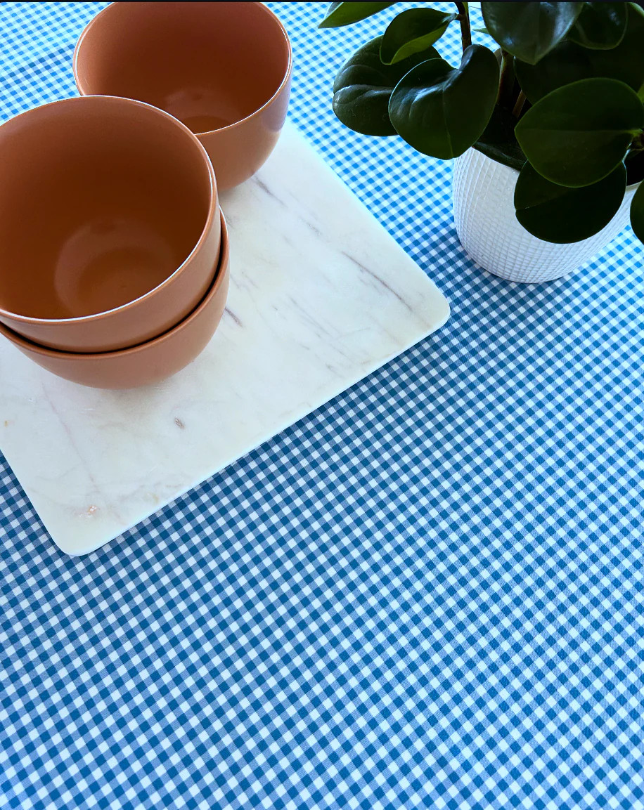 Everyday August Gingham - French Blue | Table 06