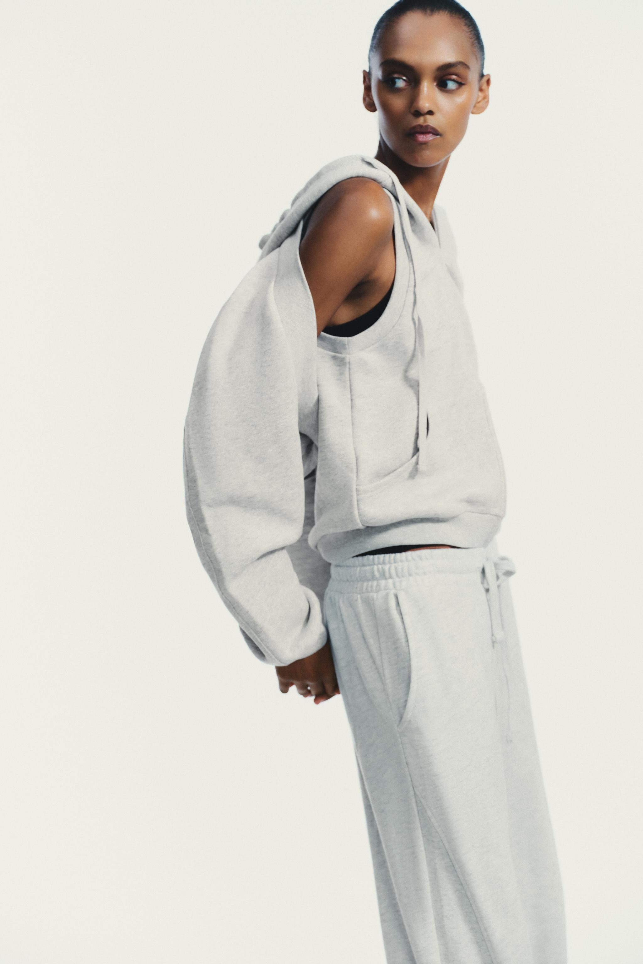 FLEECE HOODED GILET | Zara UK