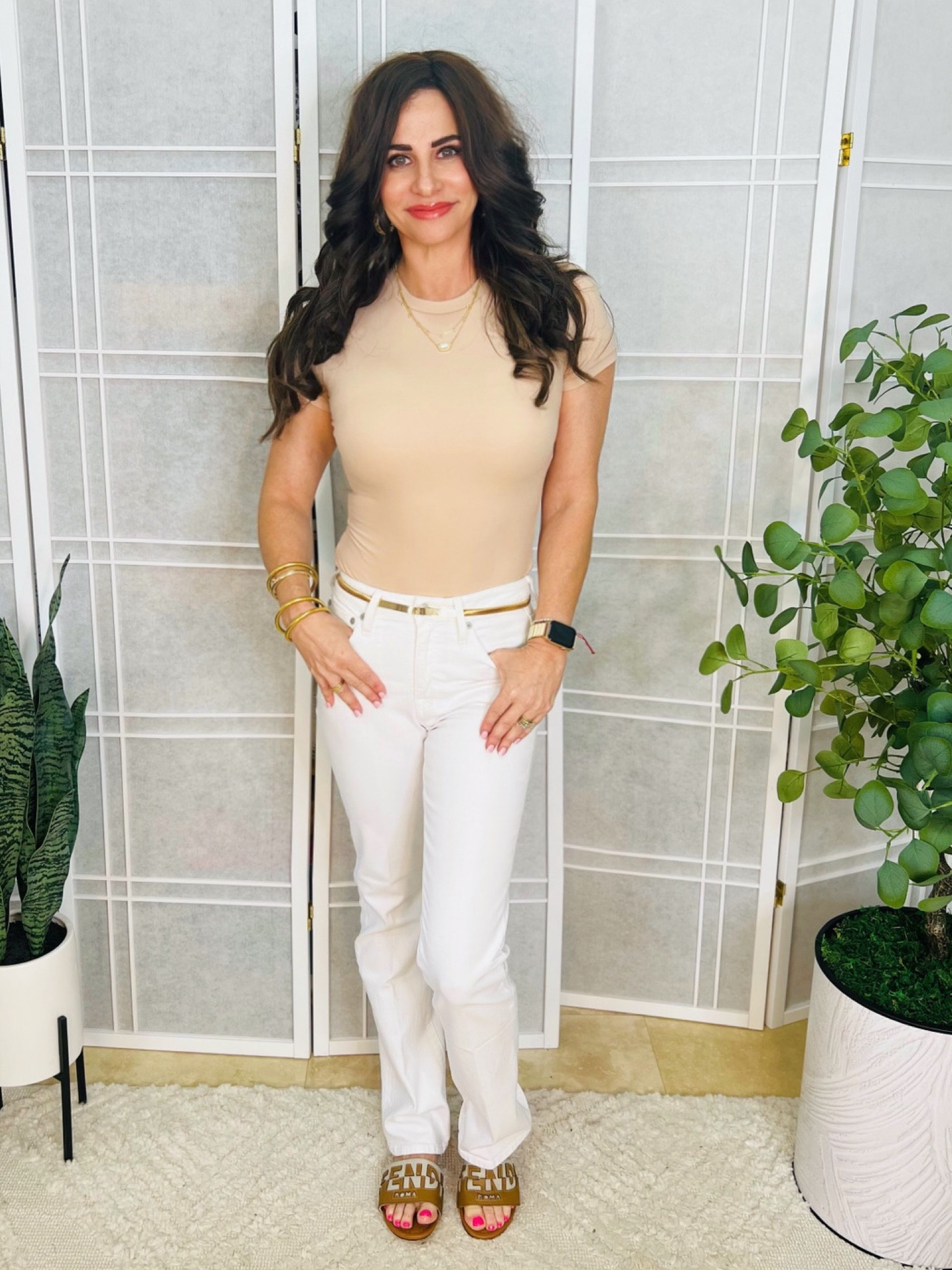 The softest bodysuit. Feels just like skims. 
Wearing a sm 
Jeans 25 

#LTKstyletip #LTKunder50 #LTKSeasonal