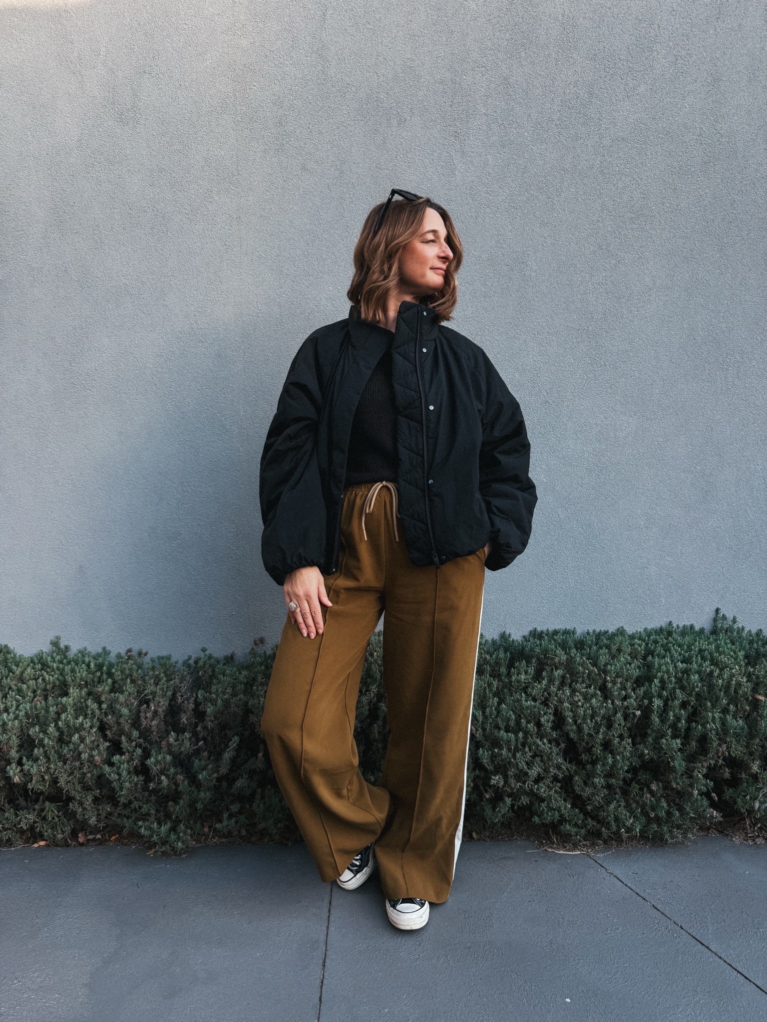 Pants - Elka Collective. Wearing my usual size 8
Sweater - Foxwood Clothing. Sized up to a medium 
Jacket - Lululemon. Sized up to a medium 
Converse - Tts

#LTKuk #LTKstyletip #LTKshoes