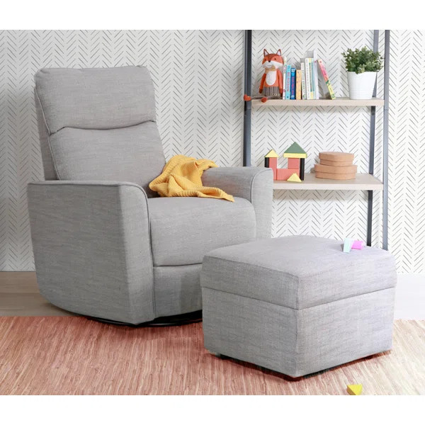 Soho Swivel Glider with Ottoman | Wayfair North America