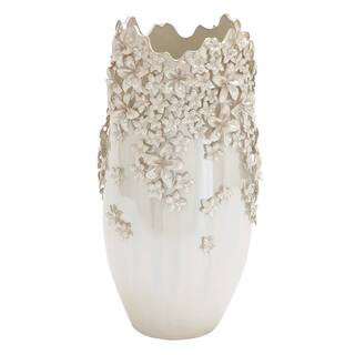 Cream Ceramic Farmhouse Vase, 16" x 9" x 9" By Ivory And Iris | Michaels® | Michaels Stores