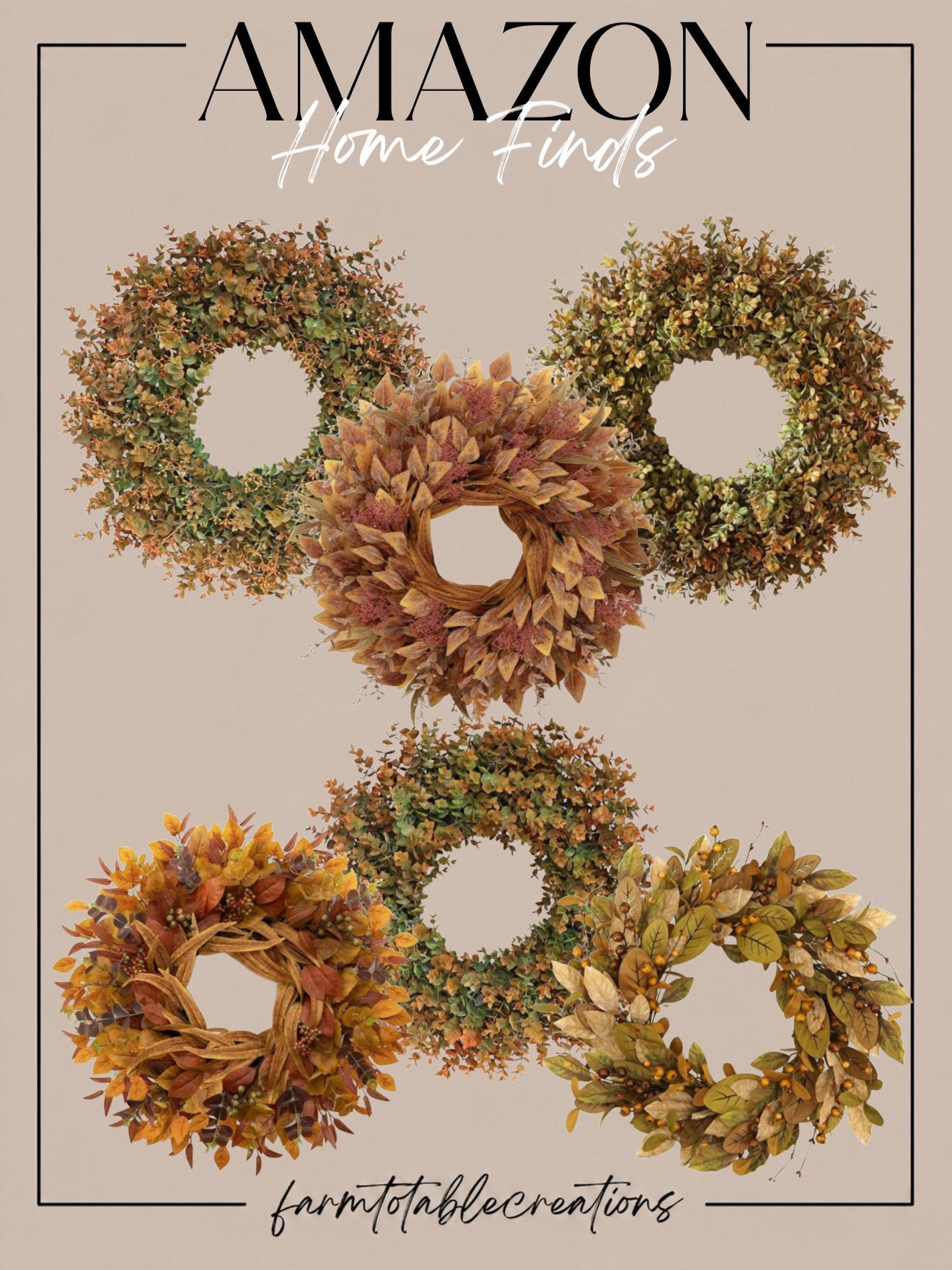 Early Amazon Prime Day Fall Wreath Deals 🍂🛍️

These early Prime Day fall wreath finds are such an easy way to give your front door, entryway, or mantel a seasonal refresh. I love the mix of warm rust, muted green, golden leaves, and natural-looking foliage—each one gives that cozy autumn feel without being overly themed.

These would look beautiful styled alone or layered with a simple ribbon for a little extra detail. Such an easy seasonal swap if you’ve been wanting to freshen up your fall decor while the deals are starting.

Follow @farmtotablecreations on Instagram for more cozy home finds and trending decor.

#LTKHome #LTKSaleAlert #PrimeDay #EarlyPrimeDayDeals #AmazonHome #AmazonFinds #AmazonDeals #FallDecor #FallWreath #AutumnDecor #FrontDoorDecor #SeasonalDecor #CozyHome #FallHome #AmazonMustHaves

#LTKSaleAlert #LTKHome #LTKSeasonal